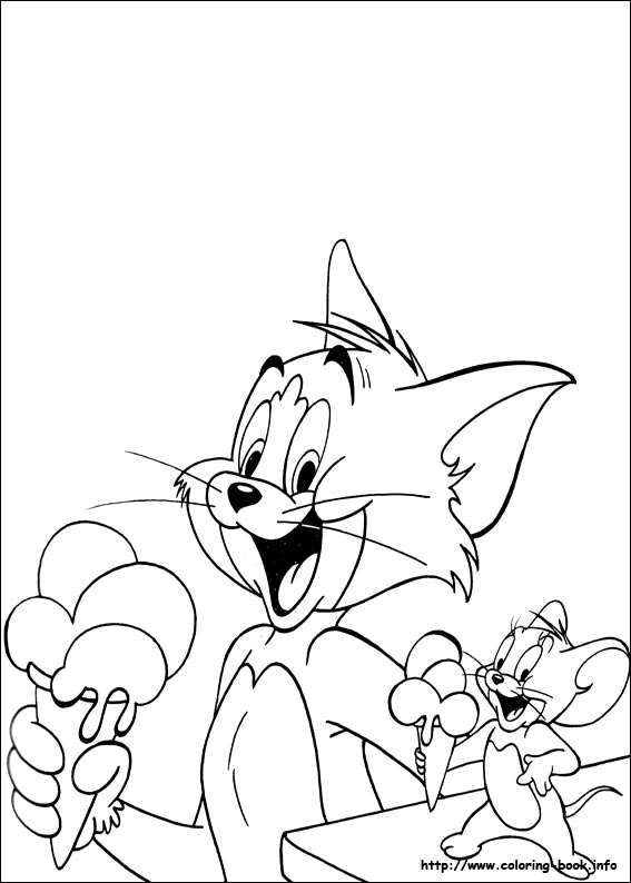 Tom and Jerry coloring picture